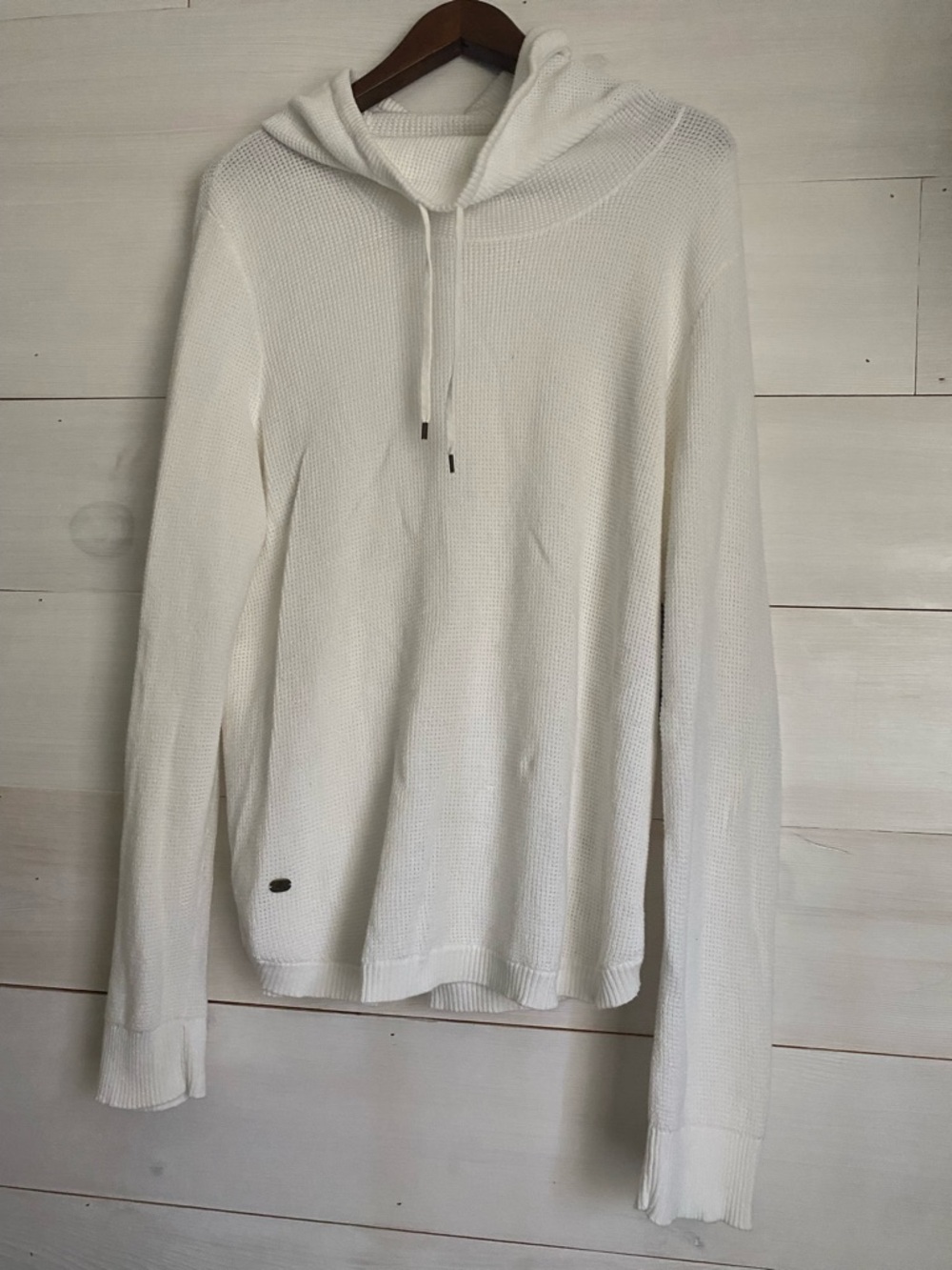 Lauren Ralph Lauren Women's XL White Knit  Sweater NWT - Small Flaw